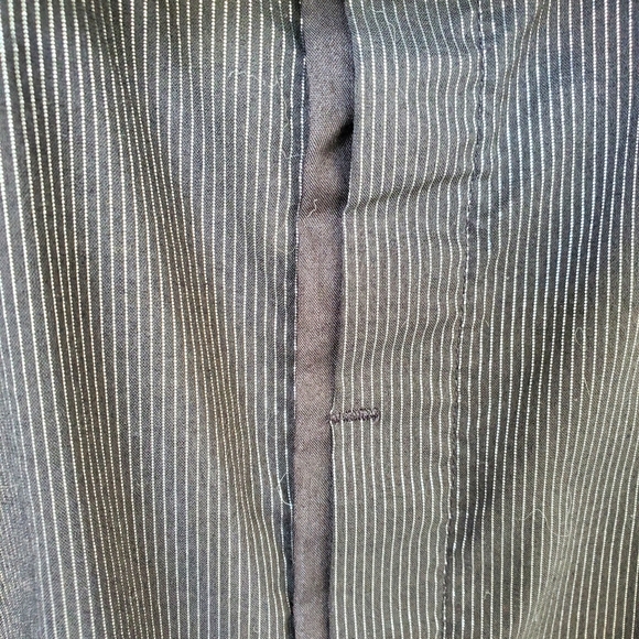 3/$30 Le Chateau black with Silver Men's Long Sleeve Button Down Shirt - Picture 3 of 7